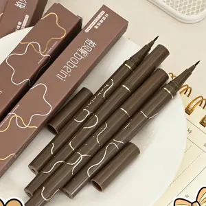 【TERSEDIA & COD】Eyeliner Tipis Tahan Air Dan Anti Keringat Eyeliner Cair Warna Coklat Yang Tahan Lama Dan Tidak Mudah Luntur Untuk Pemula