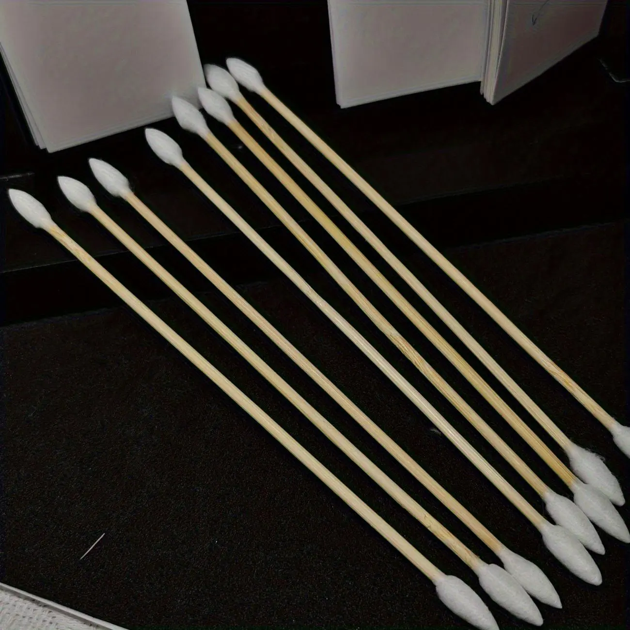 Disposable Double-ended Cotton Swab, 100/300/500pcs Long High-Density Cotton Swab, Wooden Handle Makeup Tool for Cleaning Ears, Face, Body