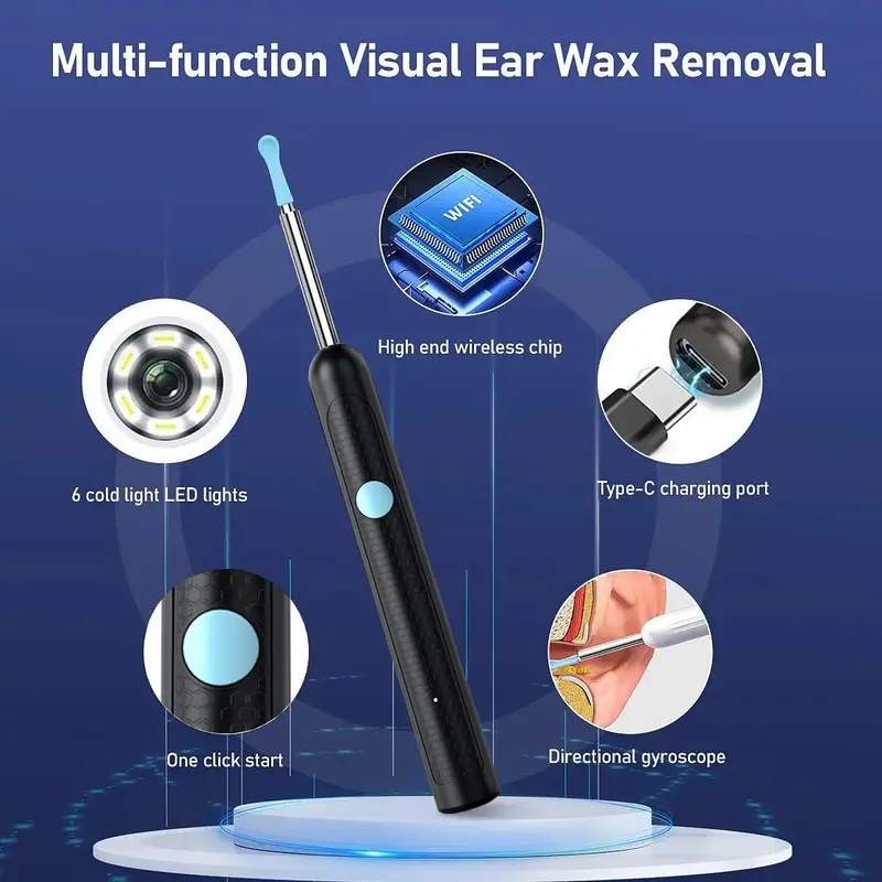Ear Wax Removal Tool with Camera, Ear Cleaning Tool with Accessories, Earwax Removal Tool for iOS & Android, Personal Care Products 3