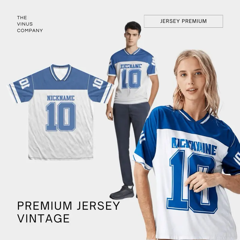 Jersey Vintage Dri-Fit Milano Full Printing Sublim Baju Rugby - Jersey Premium Sport Vinus Company