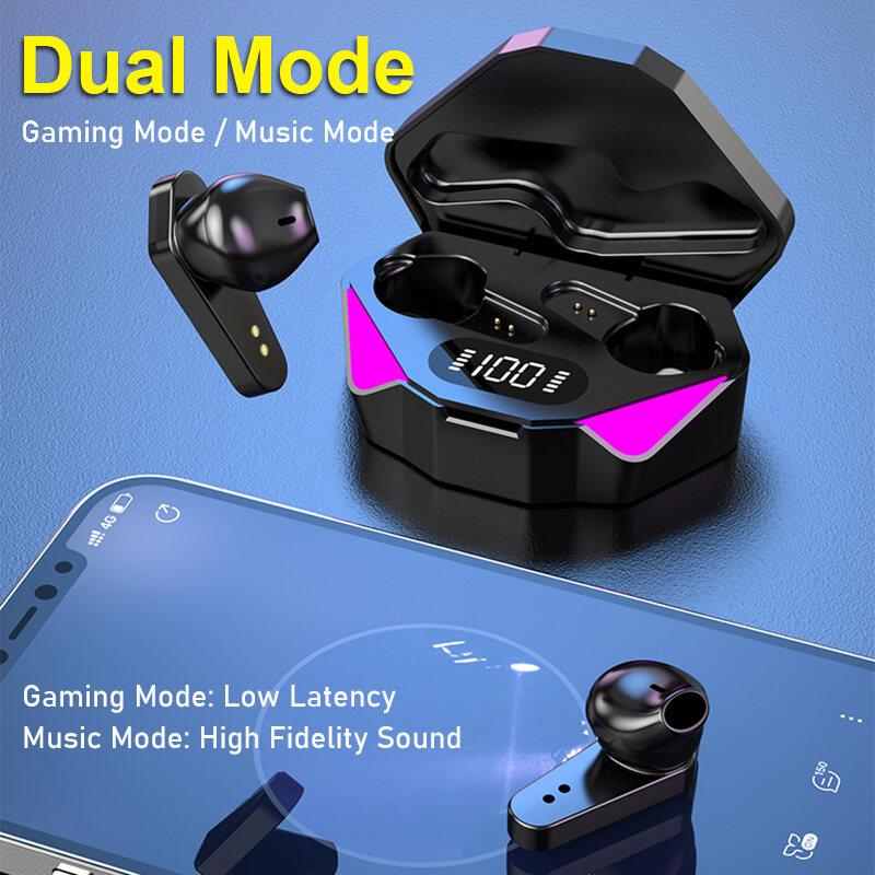 Tai Nghe Nhét Tai Nghe Chơi Game, MIXTONE X15, Tai Nghe Không Dây, Bluetooth 5.0, Độ Trễ Thấp, Điều Khiển Cảm Ứng, Khử Tiếng Ồn, Có Micro 3