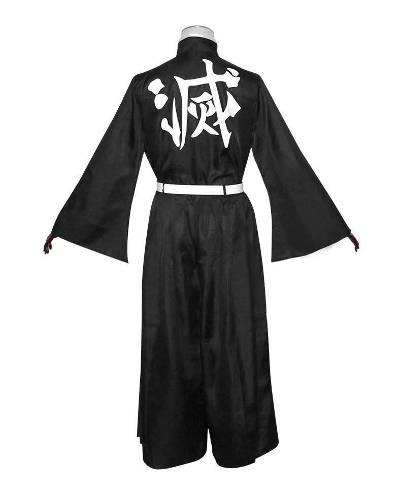 Product Introduction of Anime Demon Slayers Kimetsu No Yaiba Muichirou Cosplay Costume Demon Slayer Uniform Wig Halloween Costume for Adults and Children 5