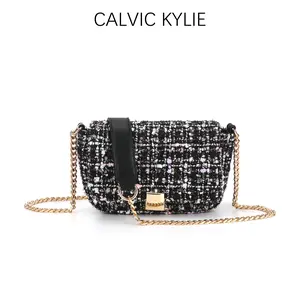 CALVIC KYLIE - Tas rajut mini bag / Tas selempang rantai panjang / Tas mini sling bag rajut best seller / Shoulder bag fashion#2605
