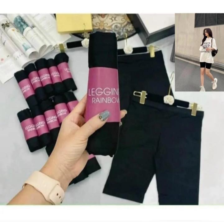 Quần Legging Lửng Nữ Vải Thun Cotton Co Giãn 4 Chiều Quần Lửng Women Pants. Legging ôm dáng đẹp