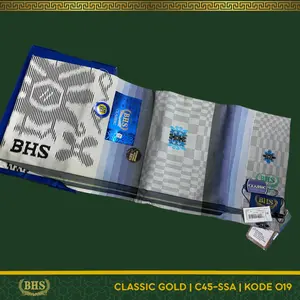 Sarung BHS Classic Gold Motif C45 SSA Selvedge Jacquard Bahan Mercerized Mix Halus dan Lembut Tidak Nerawang [Garansi Original]