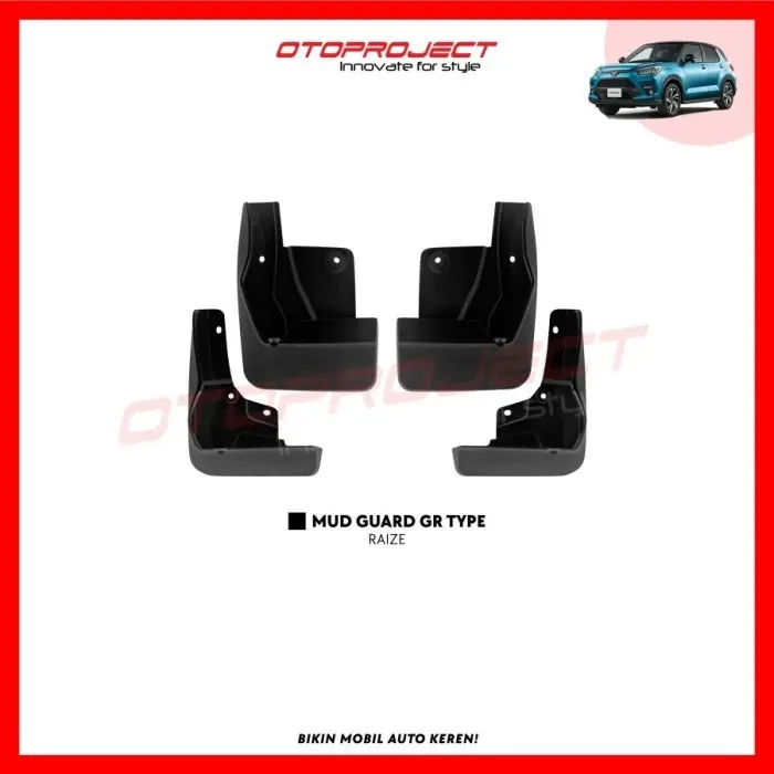 Mud Guard Karpet Lumpur Mobil Toyota Raize GR Daihatsu Rocky 2021 2022 - TYPE GR SPORT