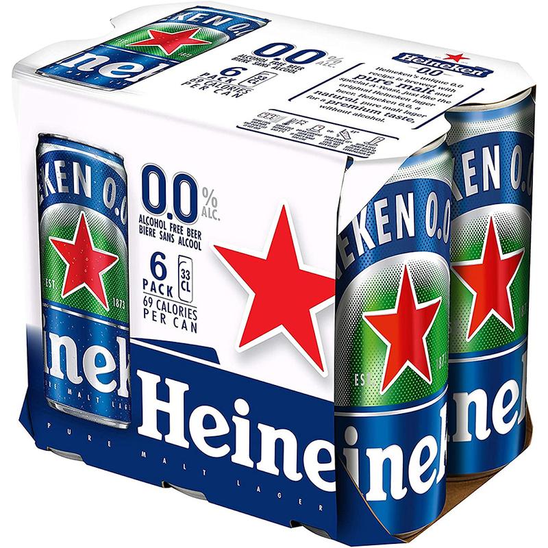 [Heineken 0.0] Lốc 6 lon Heineken 0.0 330ml - Thức Uống Đại Mạch 330ml