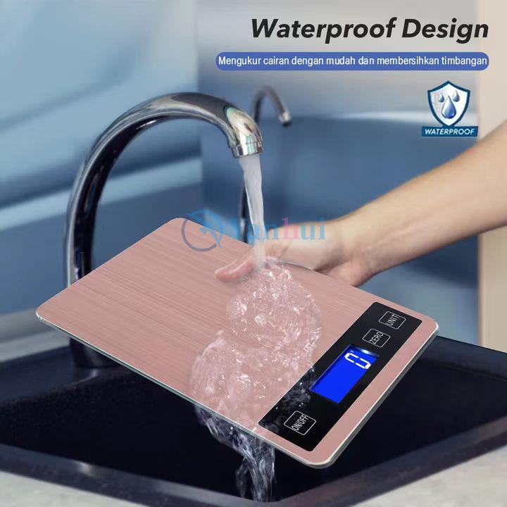 Timbangan Digital Max 10 Kg Dapur Charge USB / Cas  Untuk Masak / Kue Timbangan Dapur Kue Tahan Air 1