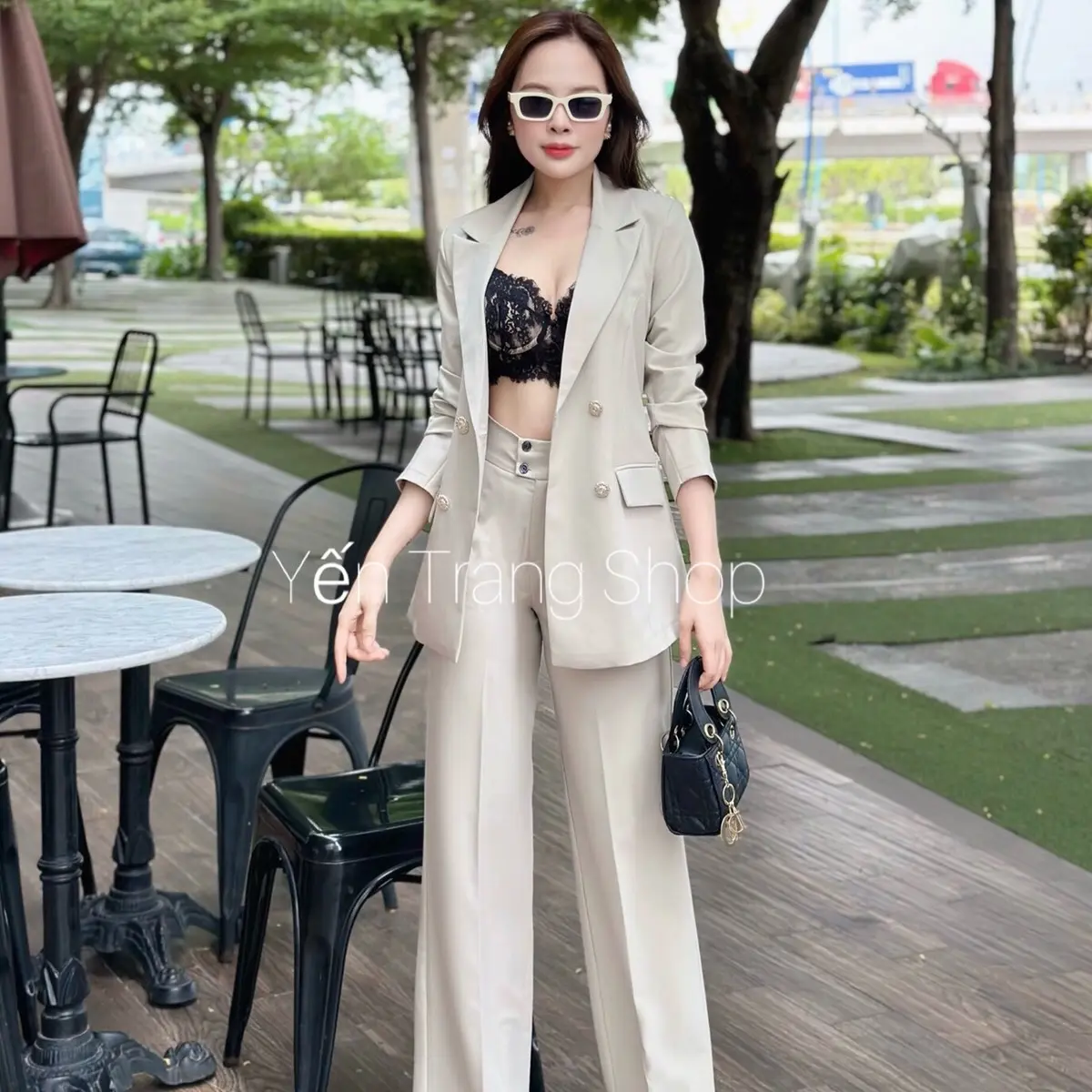 SET VEST PHOM DÀI TAY DÀI DÁNG EO+ QUẦN ÔNG XUÔNG SANG TRỌNG LỊCH SỰ CỰC KÌ TÔN DÁNG