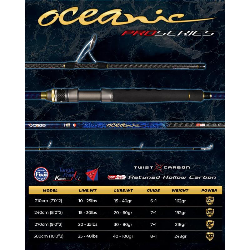 JORAN DAIDO OCEANIC PRO SERIES CARBON HOLLOW 210CM 240CM 270CM 300CM 5