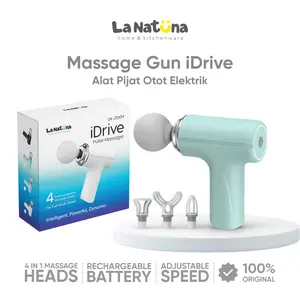 La Natuna Alat Pijat Elektrik iDrive LN2100M Alat Terapi Otot Elektrik Fascial Massage Gun