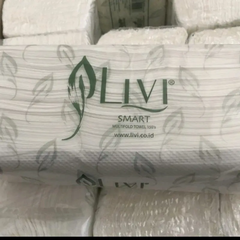 TISSUE LIVI TOWEL PAKET 4 PACK / TISSUE LIVI Sekali pakai Dapur Dapat Terurai Pola Aroma 2 Lapis Lembut Sheets Tisu Minyak 1