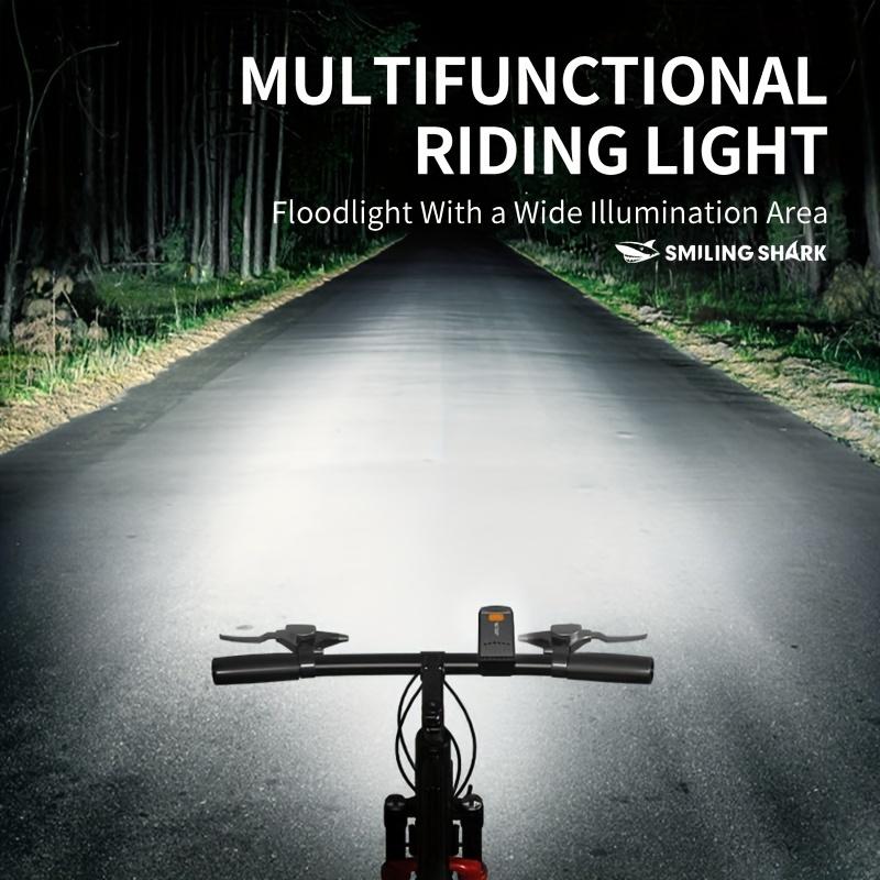 Product Introduction of Smiling Shark Super Bright LED Bicycle Light, Rechargeable Headlight with 4 Modes Suitable for Mountain Bike, Road Bike, Easy Installation 10