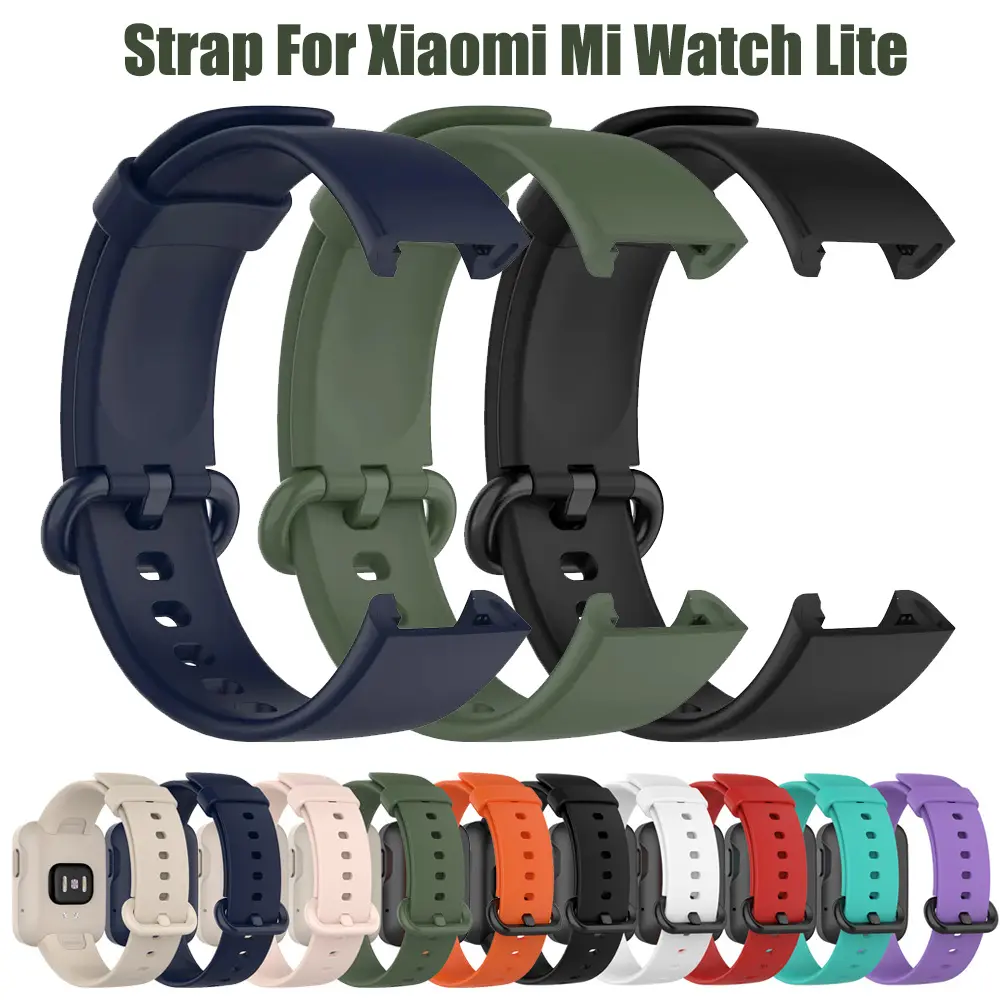 Strap For Xiaomi Mi Watch Lite band sport Silicone SmartWatch Replacement watchband Bracelet mi watch Watch strap