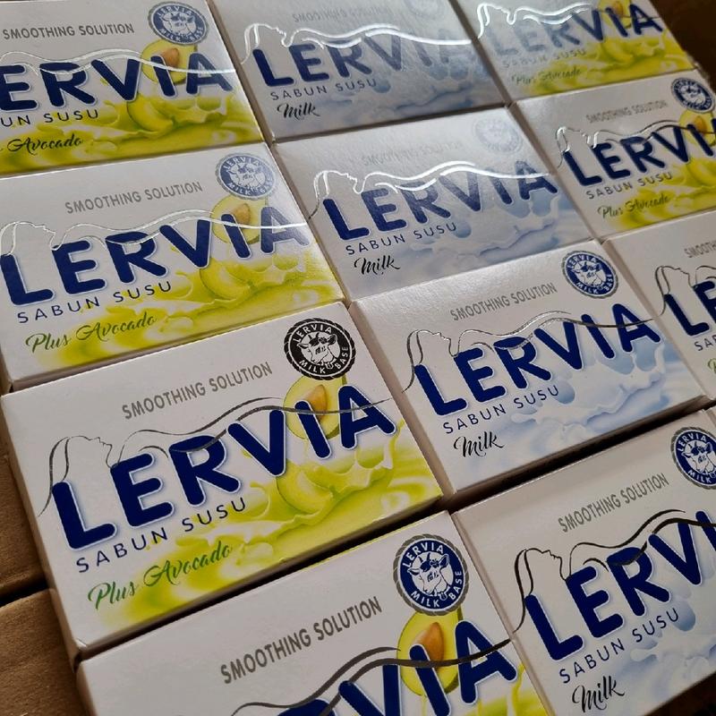 PROMO 10PCS SABUN BATANG LERVIA 90GRAM Soap Pencerah 4