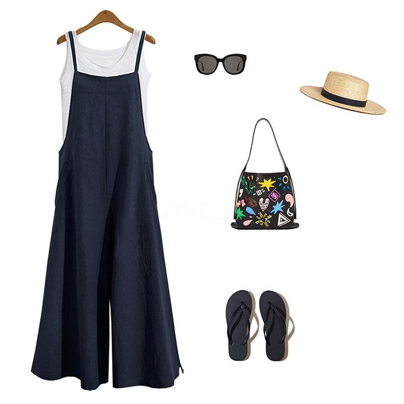 Product Introduction of 2024 new beautiful women's loose jumpsuit, casual jumpsuit Overalls Lady Basic Fitted Minimalist Sleeveless Womenswear Lingerie Comfort 5