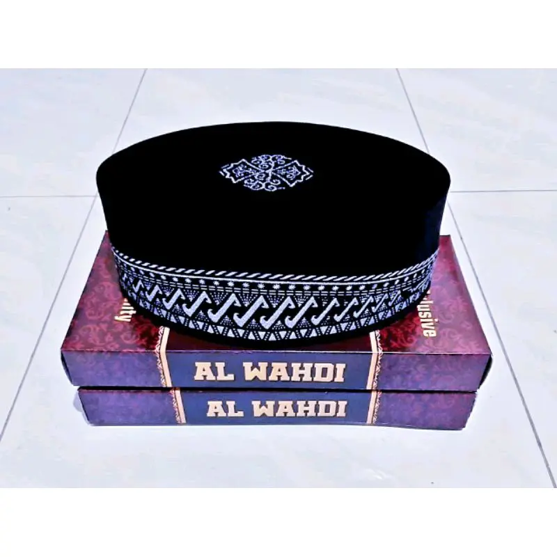 Peci Hitam Motif Anak Dan Dewasa Songkok Hitam Motif Batik Bordir 4