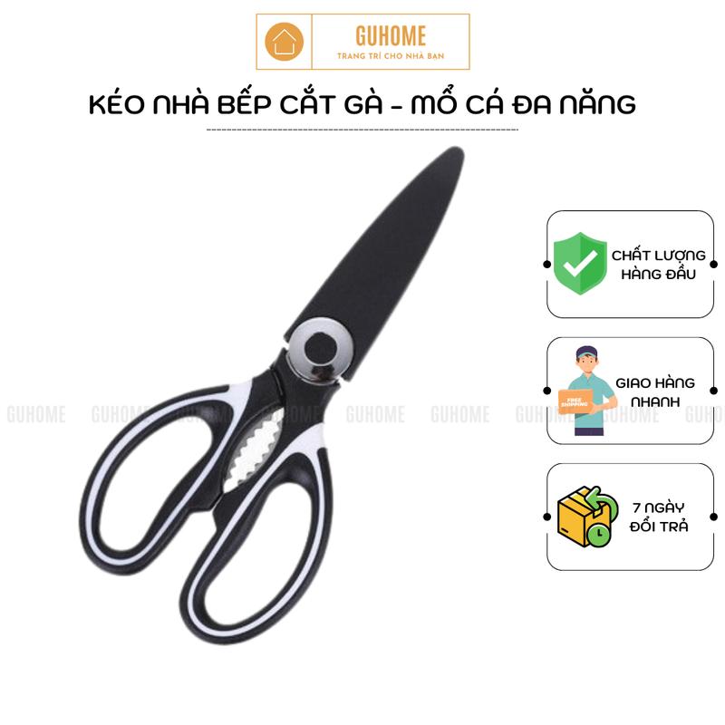 Kéo Nhà Bếp Cắt Gà, Mổ Cá Đa Năng Thép Không Gỉ 1