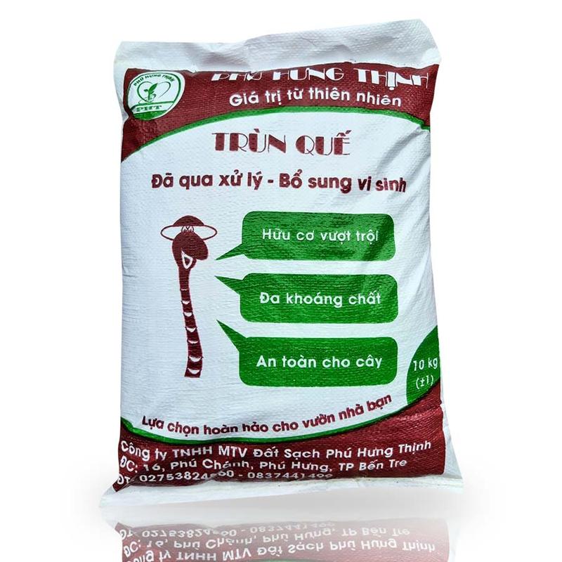 Phân trùn quế nguyên chất đã qua xử lý, sàng mịn, bổ sung vi sinh (10kg) 1