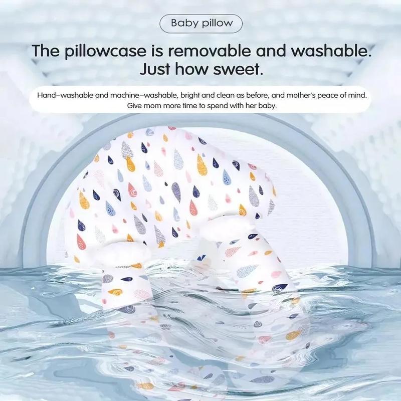 Product Introduction of 2 In 1 Baby Bed Mattress U Shape Baby Pillow Portable Crib Mattress For Newborn Baby Head Support Flat Head Syndrome Prevention(With Free Complementary Gift) 9