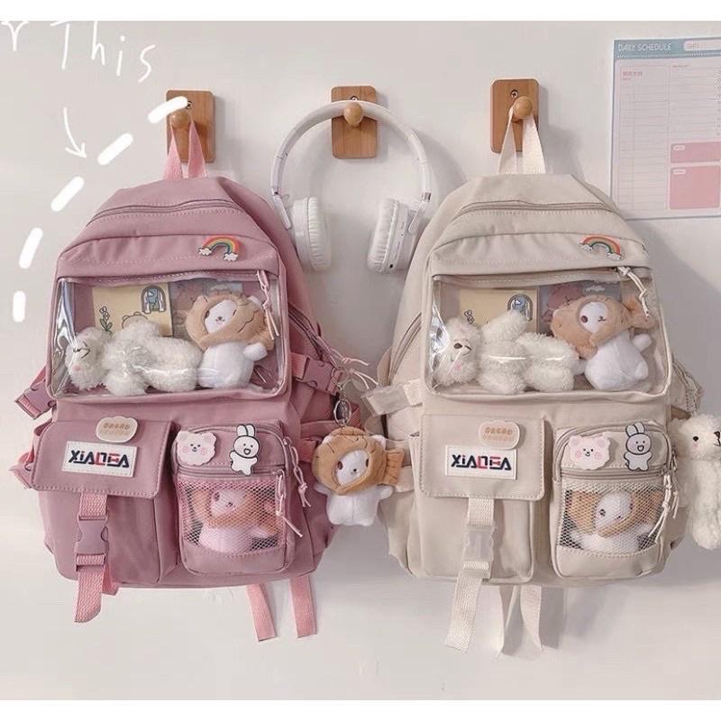 Product Introduction of Balo Ulzzang Hàn Quốc Thời Trang Đi Học Đi Chơi Phối Lưới Chống Thấm - BL HỒNG LÂM 13