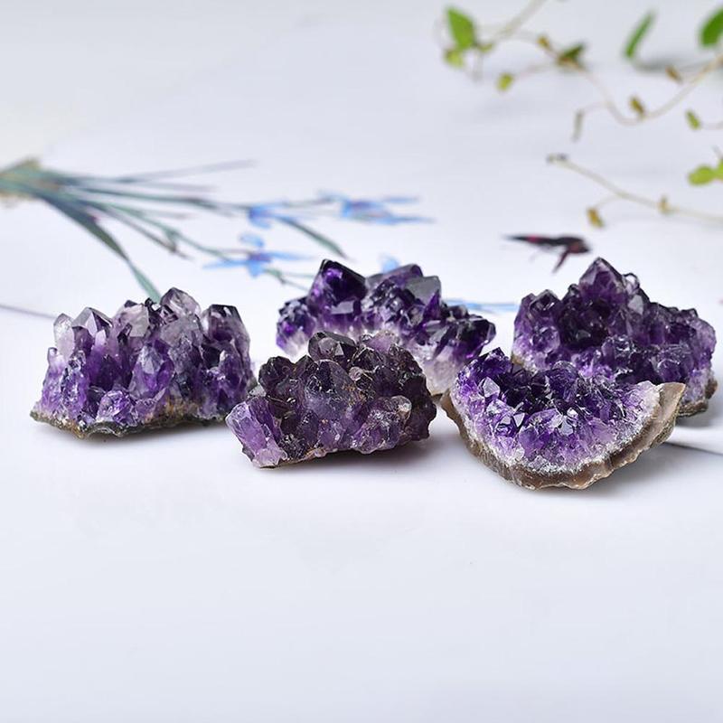 Product Introduction of Đá thô màu tím, tự nhiên, tinh thể đá, mẫu vật khoáng sản thô khử từ, trang trí, quà tặng, trang trí bàn, A2E6 16