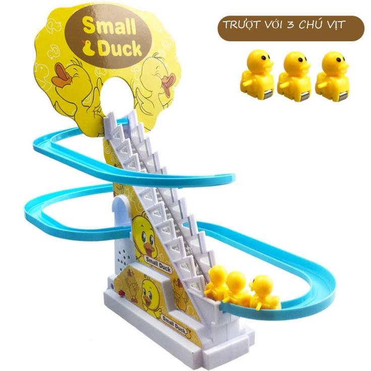 Đồ chơi cầu trượt Vịt vàng leo cầu thang với âm thanh vui nhộn Toy Phát Nhạc Loa