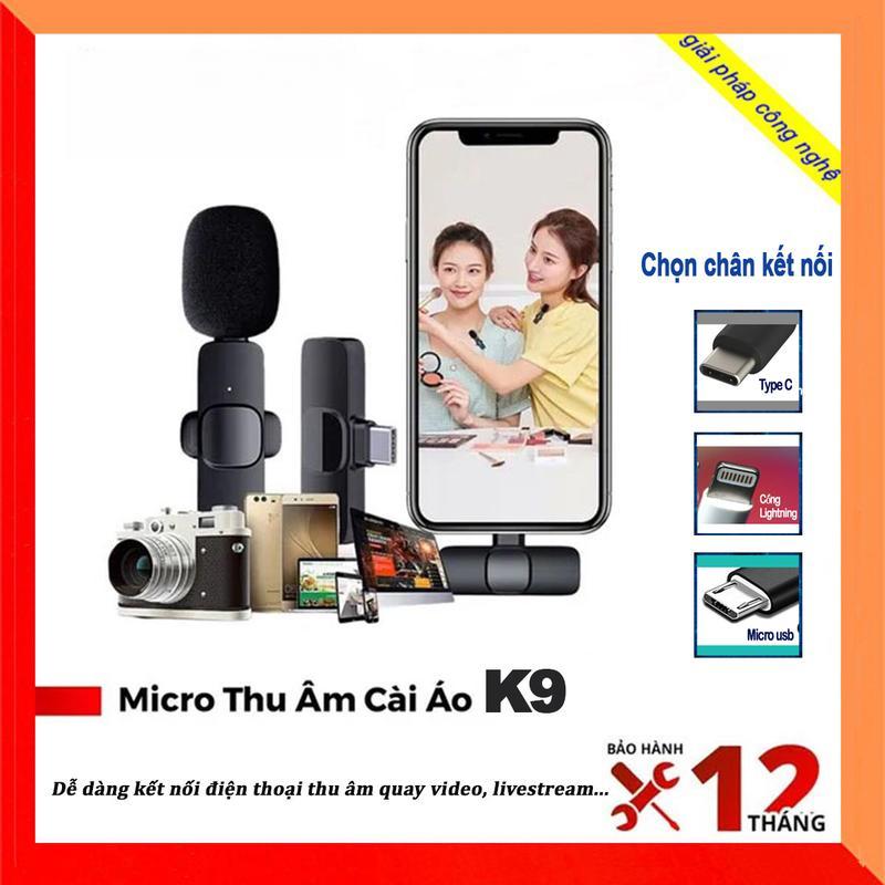 Micro Ghi Âm Âm Thanh Bộ Lọc Âm Thanh Làm Mát Bằng Không Khí K9 Thế Hệ Mới Có Âm Thanh Gầm Kết Nối Không Dây Dễ Sử Dụng Thích Hợp Để Ghi Video Phát Trực Tiếp Trực Tiếp Và Vlog mic vlogs K9 míc không dây cài áo