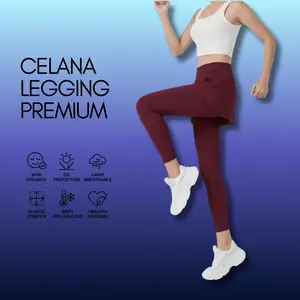 Celana Olahraga Kolor Legging Wanita High Waist Run Polos Fitness Jogger Sport Celana OLahraga Wanita Yoga dan Olahraga Outdoor