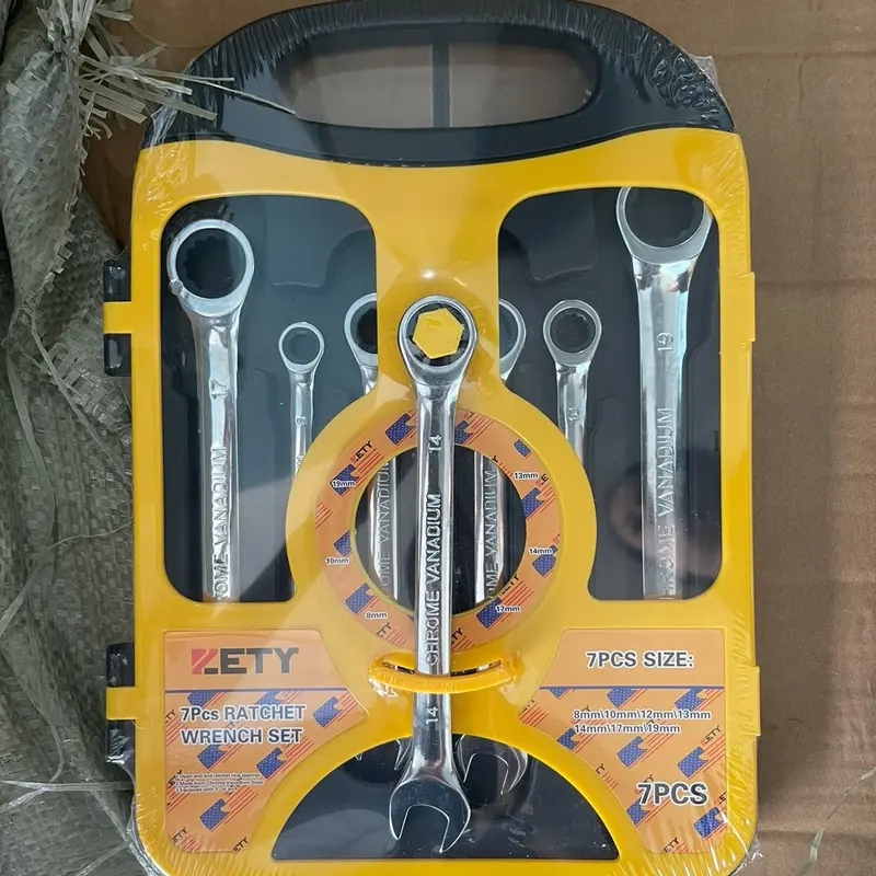 Bộ cờ lê tự động 7 chi tiết 8-19mm, Bộ cờ lê vòng miệng tự động 1