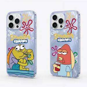 spongebob Casing hp untuk SAMSUNG M40S M32 M23 5G M22 M13 4G M13 M12 M10 S M04 M02S M01S A56 A55 A53 A52 A51 A50 A36 A35 A34 A33 A32 A16 silikon phone case terbaru aesthetic softcase lucu estetik mewah premium shockproof transparan cover