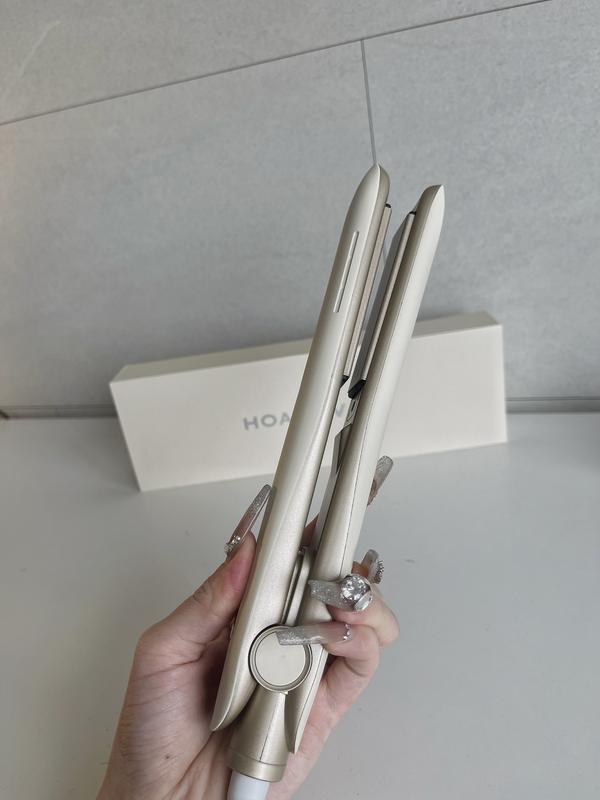 [ Free lược + 2 kẹp] Máy là tóc, duỗi tóc, máy kẹp tóc chỉnh nhiệt cao cấp PRO by HOANG VAN Duỗi, Uốn, làm cụp Nữ Máy Uốn Tóc Women