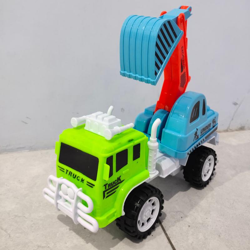 Mainan Anak Truck Excavator Truck Beco Truk Bego ukuran Sedang Bahan Plastik Harga Murah bisa COD 2