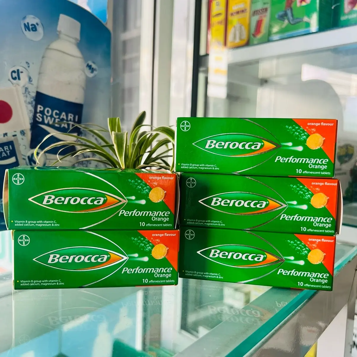 Berocca Viên Sủi Tăng Cường Sức Đề Kháng, Hỗ Trợ Giảm Mệt Mỏi typ 10 viên