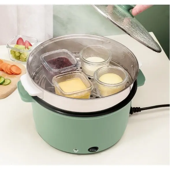 Hộp thuỷ tinh trữ đồ ăn dặm Misan size to 180ml chia vạch cho bé Kem chen  dam cốc  nấu 5
