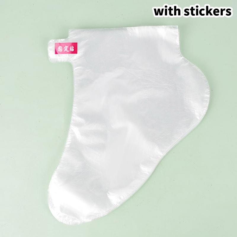 Product Introduction of [COOL]  100PCS Disposable Foot Film Cover Lengthened Bag Anti-Dry Cracking Foot Film Foot Cover Waterproof Shoe Cover Plastic Foot Cover 26