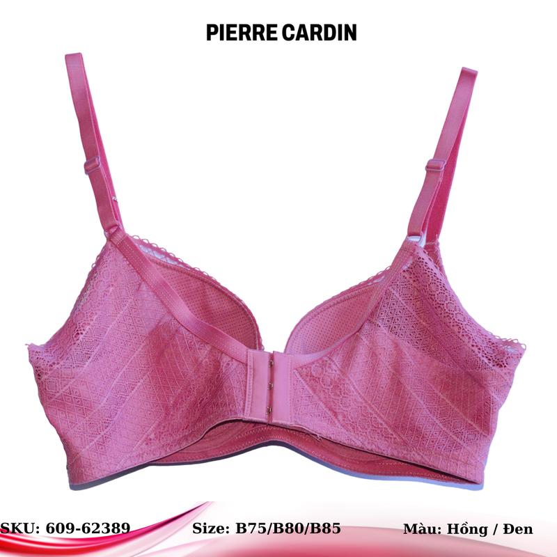 Áo lót nữ 609-62389 nhãn hiệu Pierre Cardin, vải ren, có gọng, cúp xéo 3/4, mouse mỏng  Women Bra 4