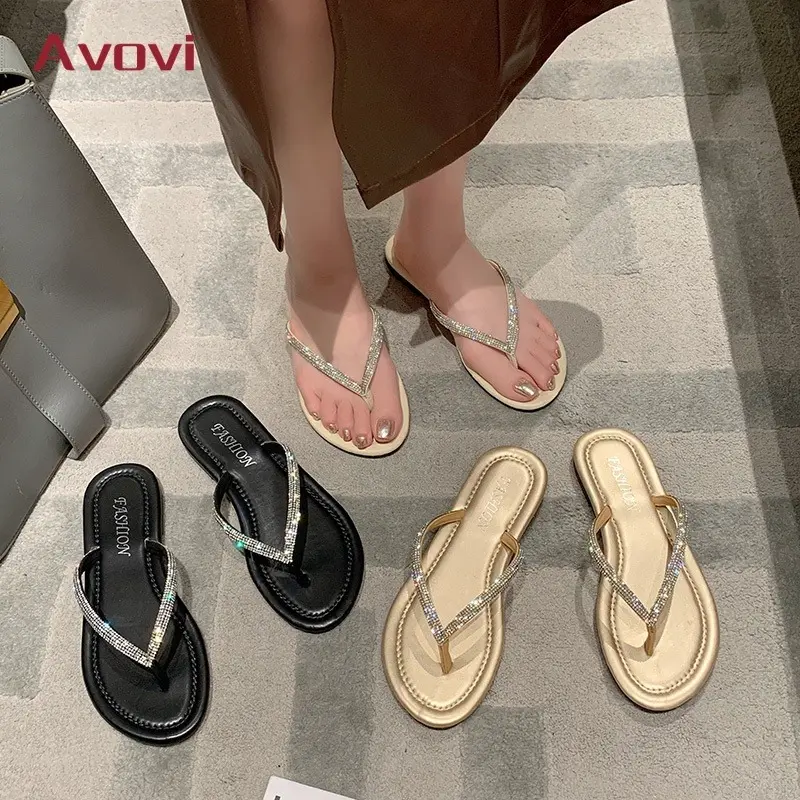 Selipar Vincci, Untuk Wanita dan Lelaki, Tapak Tebal, Selipar, Rekaan Lotso dan Avovi, Sandal Rata Fesyen, Tidak licin, Gaya Ringkas, Luar dan Pantai, Jari Terbuka, Selipar, Tersedia dalam Jualan Elmo