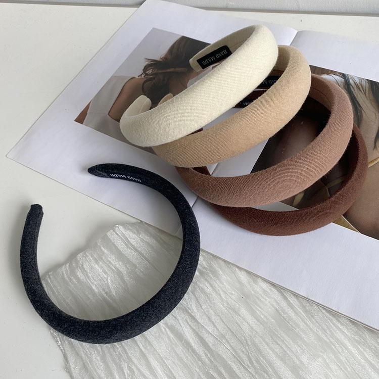 Product Introduction of South Korea Headband Female Autumn and Winter Simplicity Ins Style High Skull Top Headband High Sense Hair Accessories Hair Tie Hairband Hairpin 1