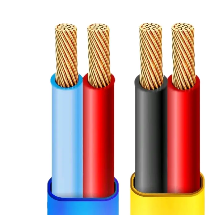 Dây Điện Đôi 2 Lớp Vỏ Dẹp Ovan 2x1.5 2x2.5 2x4.0 2x6.0 Cách Điện Lỏi Đồng 1.5 2.5 4.0 6.0 hãng daphaco điện dân dụng 3