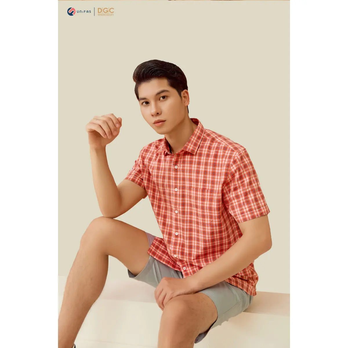 Sơ mi ngắn tay dáng Regular Fit DGCs - SASNBB16M