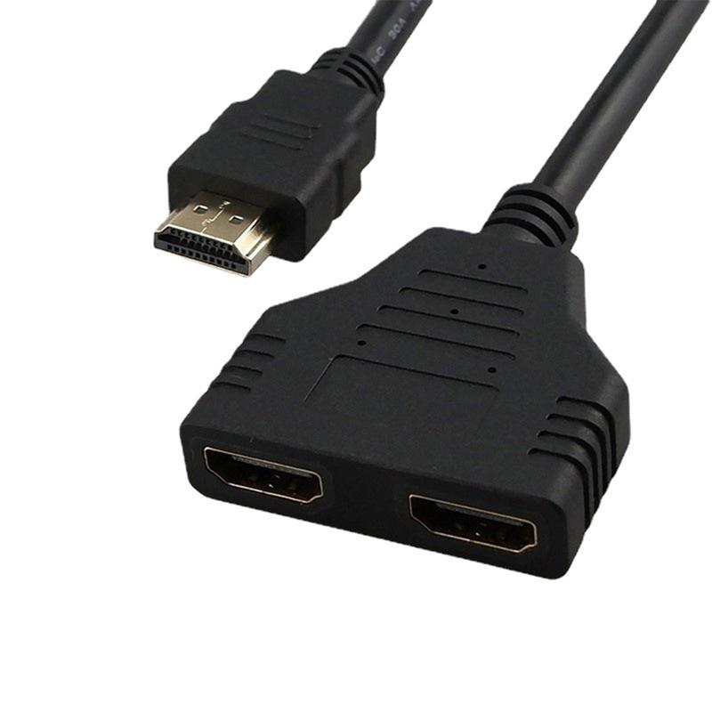 Cáp Chuyển Đổi Tương Thích HDMI 1 Sang 2, Bộ Chia Bộ Chia 1 Trong 2 Đầu Ra, Cách Mạng Đôi Cái Cho Bộ Chuyển Đổi HDMI, Độ Nét Cao