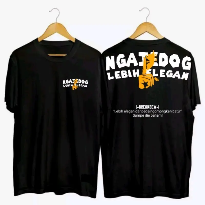 KAOS SUNDA DISTRO KATUN COMBED24S Katun Katun Baju Combed Motif Pendek 1