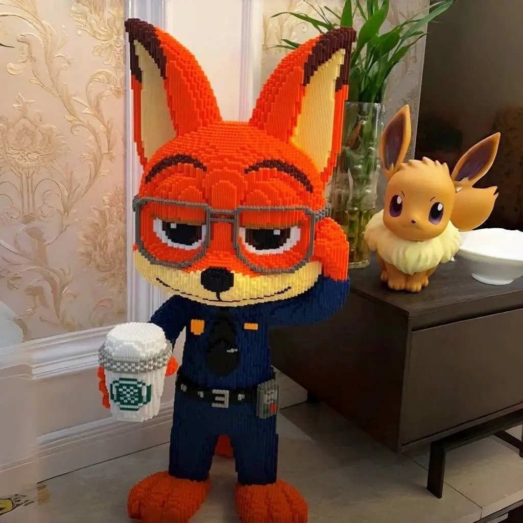 Khối Xây Dựng, Tương Thích Với Lego, Chủ Đề Disney: Thỏ Judy, Nick Fox, Đồ Chơi Bộ Ghép Hình Dành Cho Người Lớn, Quà Tặng Dành Cho Bé Gái, Khó Tháo Lắp Bộ Lắp Ráp Lắp Ráp Toy Xếp Hình lego jr vườn  hoa