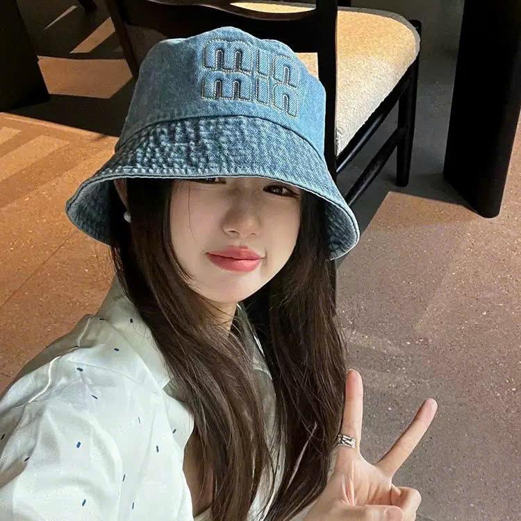 MJ120 Mũ Bucket Nón Tai Bèo Min Phong Cách Thời Trang Cho Nữ Hat Cap