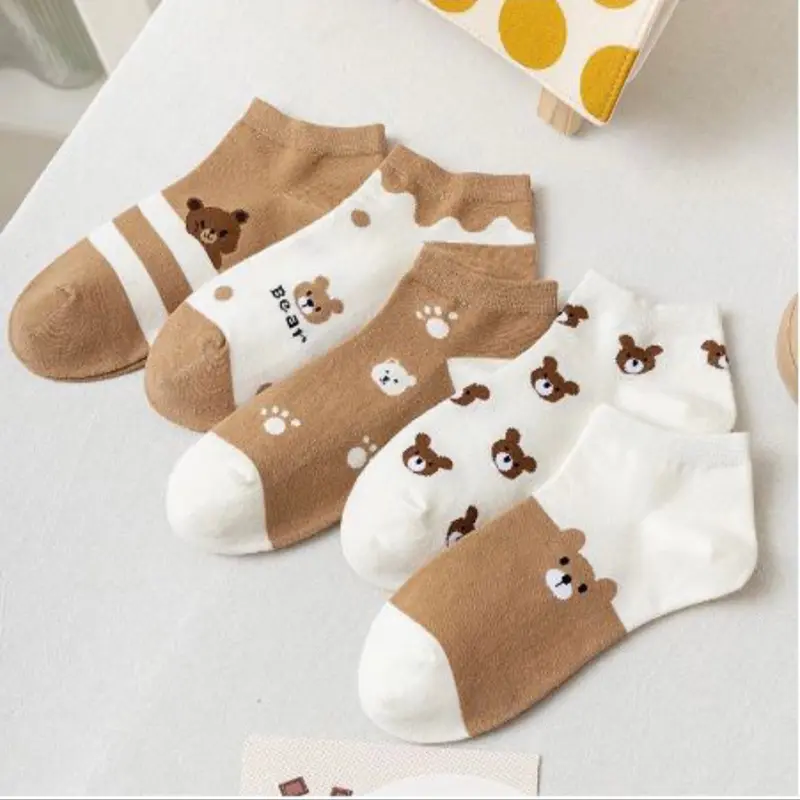 Kaos Kaki pendek Wanita 1set isi 5pasang AG102 3