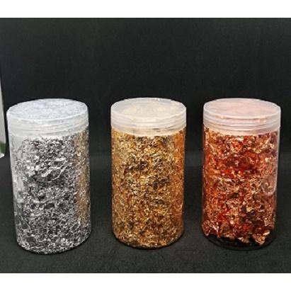 Metallic Flakes Set Gold Silber Roségold - Für Resin Art & Nail Design