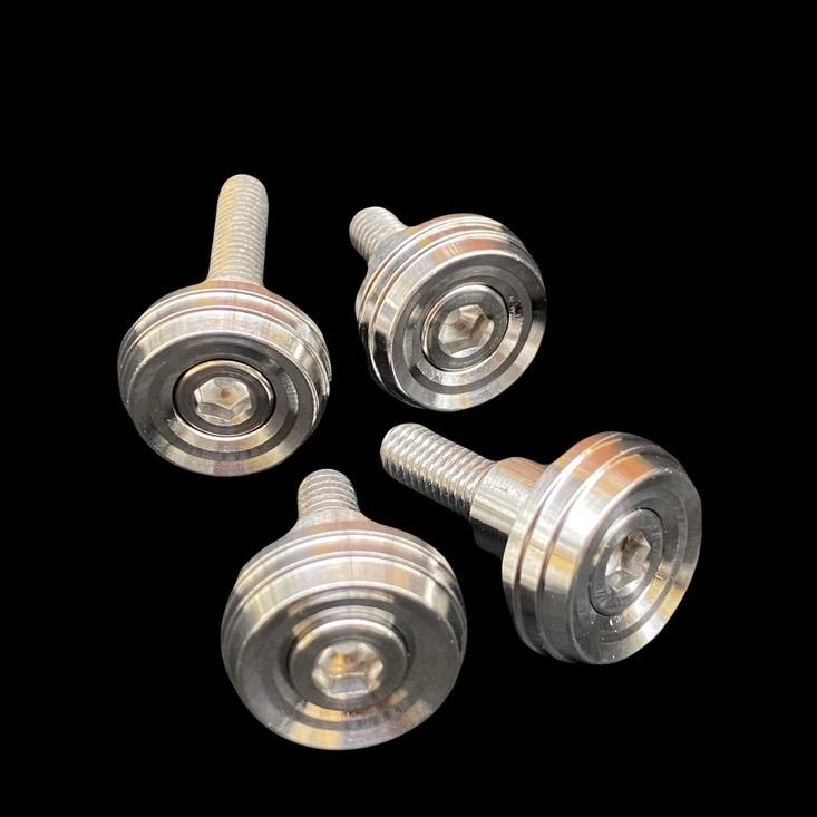 Bộ 4 khâu inox 304 gắn gác chân sau cho dòng xe máy Wave nhỏ Zx Phụ Kiện Phụ Tùng