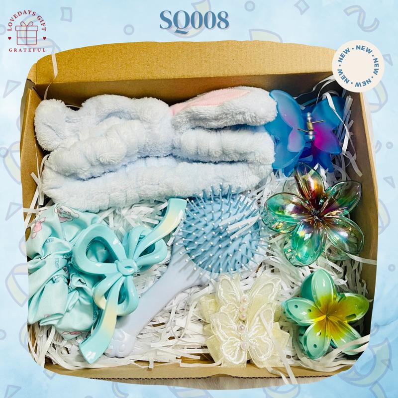 SQ008 - COMBO QUÀ TẶNG phụ kiện tóc, dễ thương, dành tặng cho crush, người yêu, bạn thân nhân dịp kỉ niệm, sinh nhật,... Nhung Nữ 1
