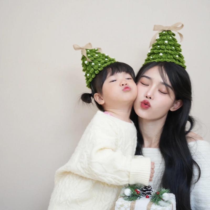 Cài tóc cây thông noel kẽm nhung xinh xắn Phụ Kiện